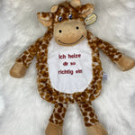 Personalisierte Wärmflasche, Wärmflasche personalisiert, personalisierte Wärmflasche, kuschelige Wärmflasche, Wärmflaschenbezug Giraffe