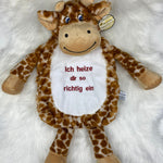 Personalisierte Wärmflasche, Wärmflasche personalisiert, personalisierte Wärmflasche, kuschelige Wärmflasche, Wärmflaschenbezug Giraffe