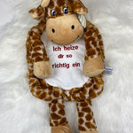 Personalisierte Wärmflasche, Wärmflasche personalisiert, personalisierte Wärmflasche, kuschelige Wärmflasche, Wärmflaschenbezug Giraffe