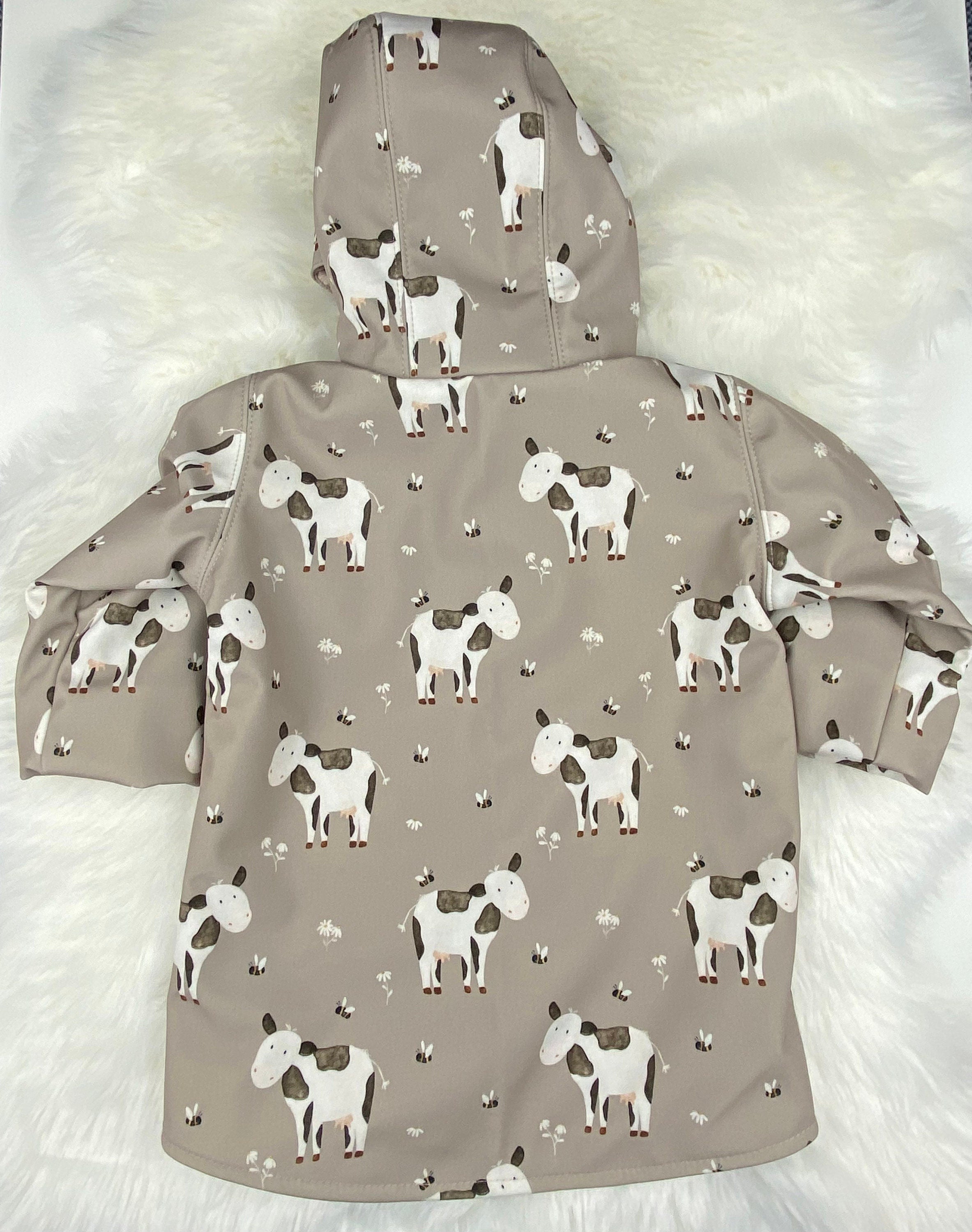 Softshell Regenjacke für Kinder gefüttert, Kinderregenjacke mit Kapuze und Reißverschluss,Softshelljacke Kinder, Übergangsjacke Kinder