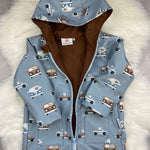 Softshell Regenjacke für Kinder gefüttert, Kinderregenjacke mit Kapuze und Reißverschluss,Softshelljacke Kinder, Übergangsjacke Kinder