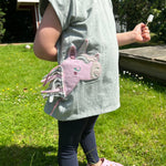 Einhorn T-Shirt Kinder, Kinder T-Shirt mit Einhorn, Mädchen T-Shirt Einhorn, T Shirt mit Einhornapplikation, T Shirt mit Stickerei