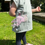 Einhorn T-Shirt Kinder, Kinder T-Shirt mit Einhorn, Mädchen T-Shirt Einhorn, T Shirt mit Einhornapplikation, T Shirt mit Stickerei