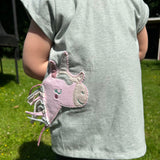 Einhorn T-Shirt Kinder, Kinder T-Shirt mit Einhorn, Mädchen T-Shirt Einhorn, T Shirt mit Einhornapplikation, T Shirt mit Stickerei